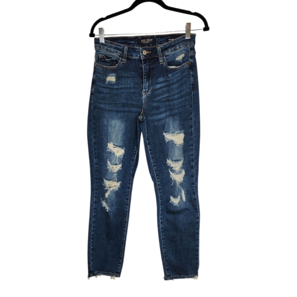 Judy Blue Boyfriend Fit Distressed Jeans Size 5/27